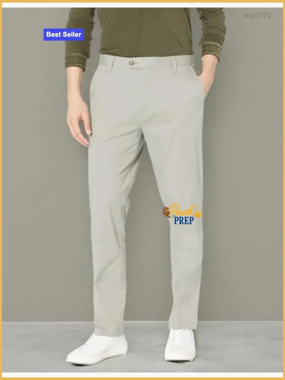 Men's Stretch Chino Pants in Tailored Fit with 31